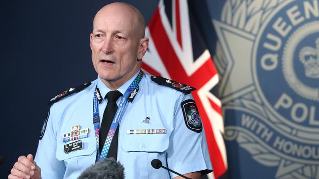 Queensland Police Deputy Commissioner Steve Gollschewski is determined to ‘keep the virus out of Queensland’. Picture: NCA NewsWire / Jono Searle