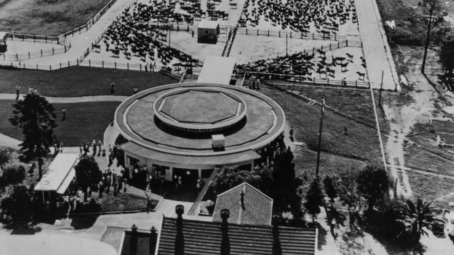 And aerial shot of the Camden Park Estate rotolactor dairy taken in 1955. Picture courtesy of the Belgenny Farm Trust