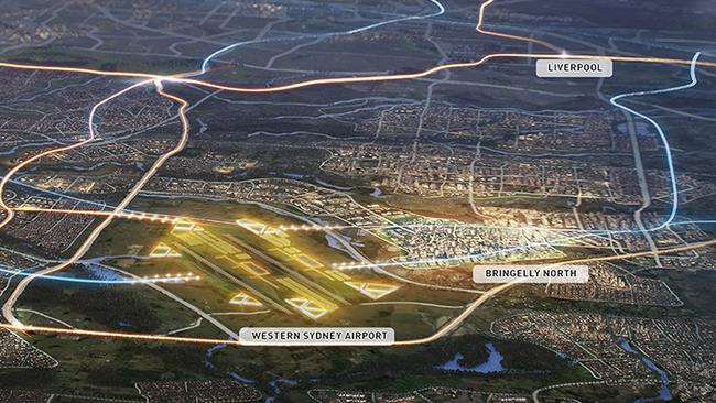 An artist’s impression of Western Sydney Airport.