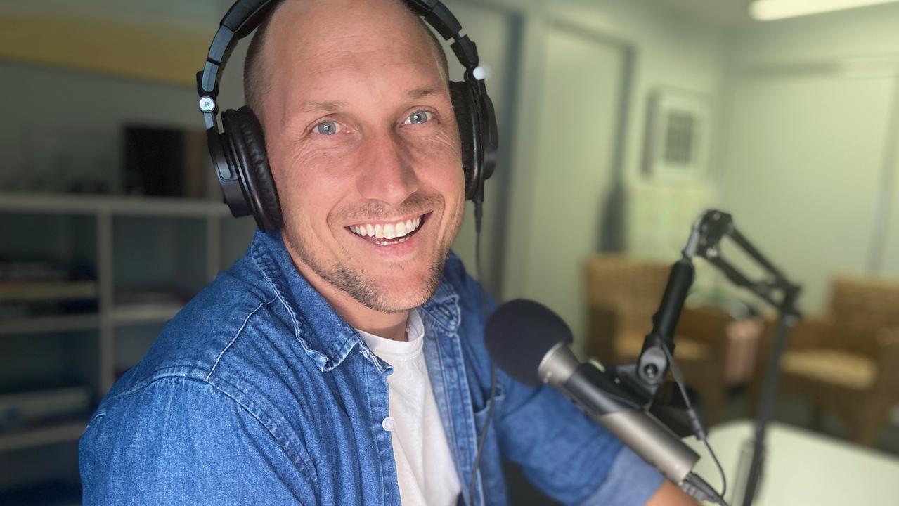 Mitch Craig has started a podcast business after making a gift for his brother's wedding. Picture: TributePod