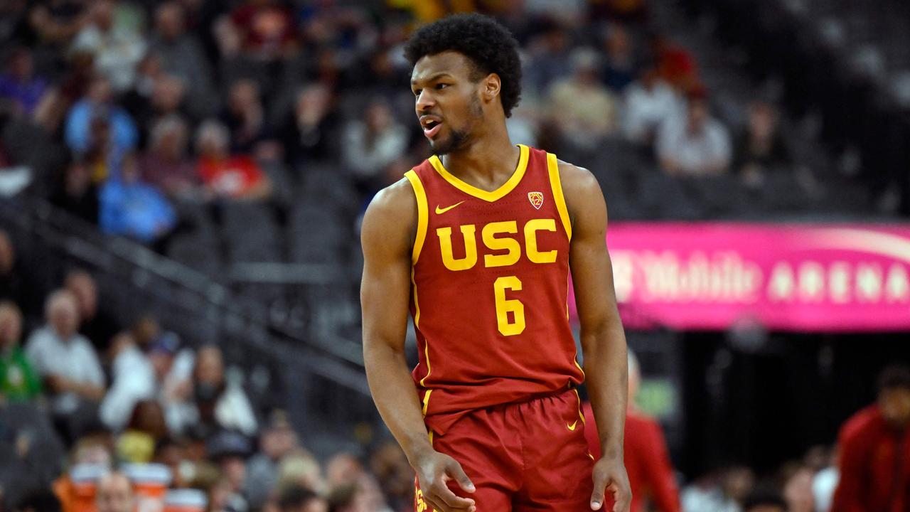 Even if Bronny James isn’t drafted, he will still depart USC. (Photo by David Becker / GETTY IMAGES NORTH AMERICA / Getty Images via AFP)