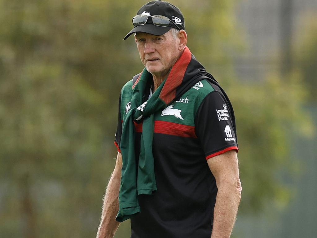 Wayne Bennett looks on during South Sydney training leading up to the win over Brisbane. Picture: Darrian Traynor/Getty Images