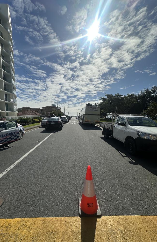 Marine Parade at Labrador between Imperial Parade and Central Street was closed for filming of the movie Runner from 5am to 6pm on Tuesday, May 20. Picture: Ashleigh Jansen.