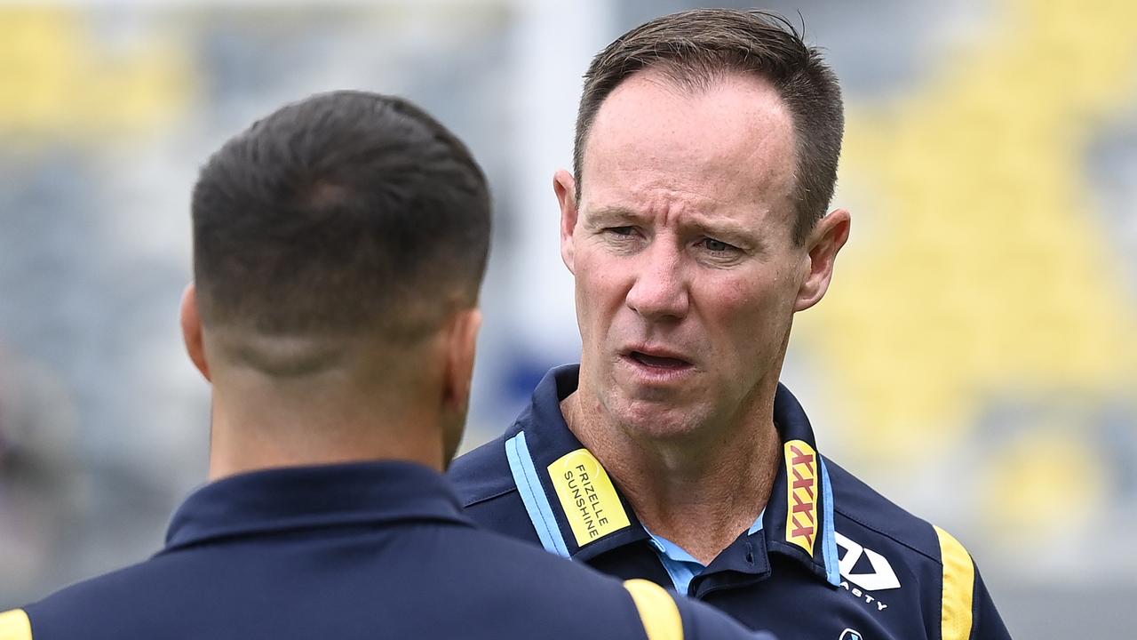 The Titans insist coach Justin Holbrook is “very safe” in his job. Picture: Ian Hitchcock/Getty Images