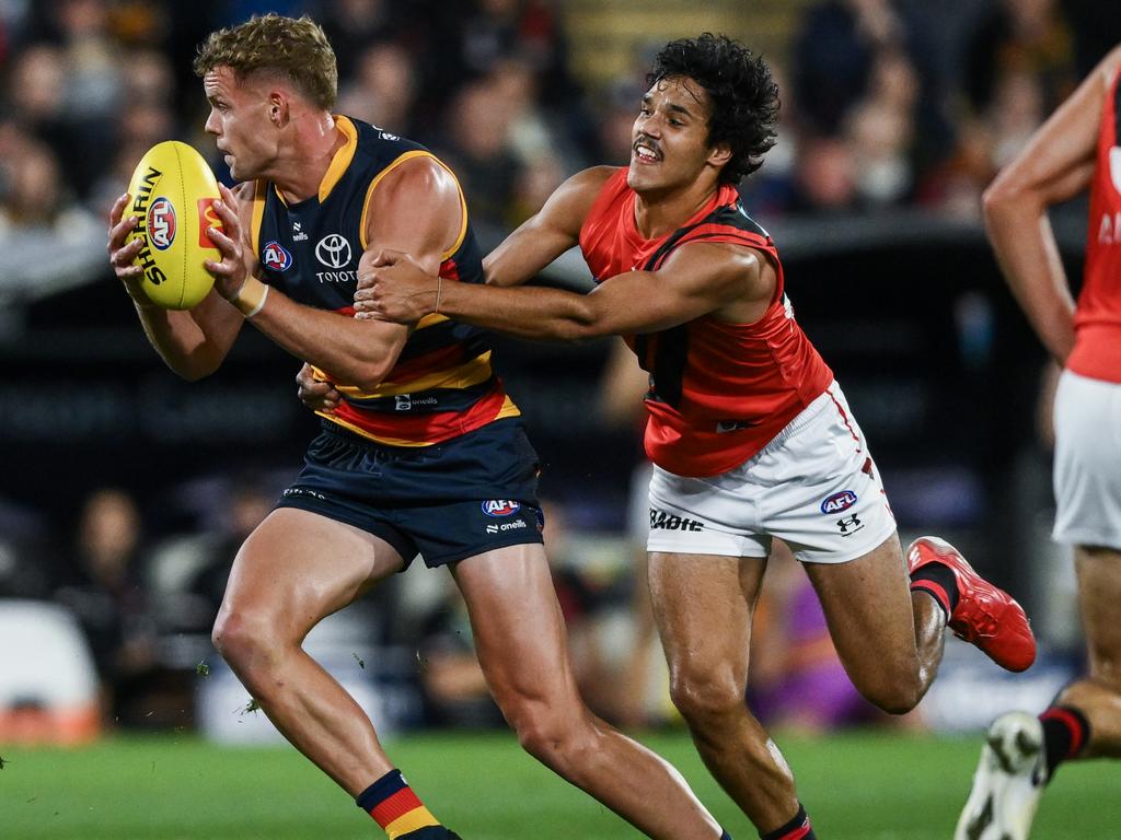 Alwyn Davey Jnr had a big moment in the last quarter against Adelaide. Picture: Getty Images