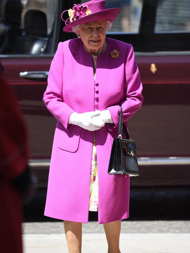 The Queen at Epsom Derby at Epsom Racecourse. Picture: MEGA