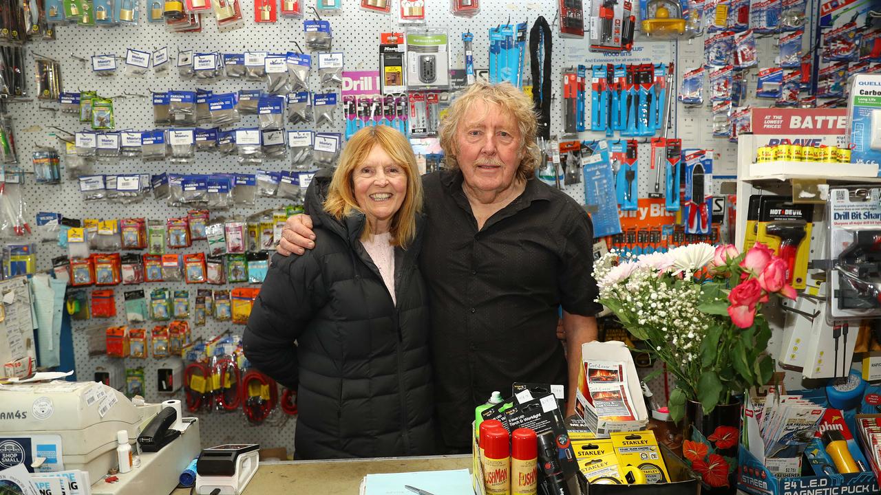 Beth and Philip Shoppee are retiring from St Leonards Hardware after running the business for more than four decades. Picture: Alison Wynd