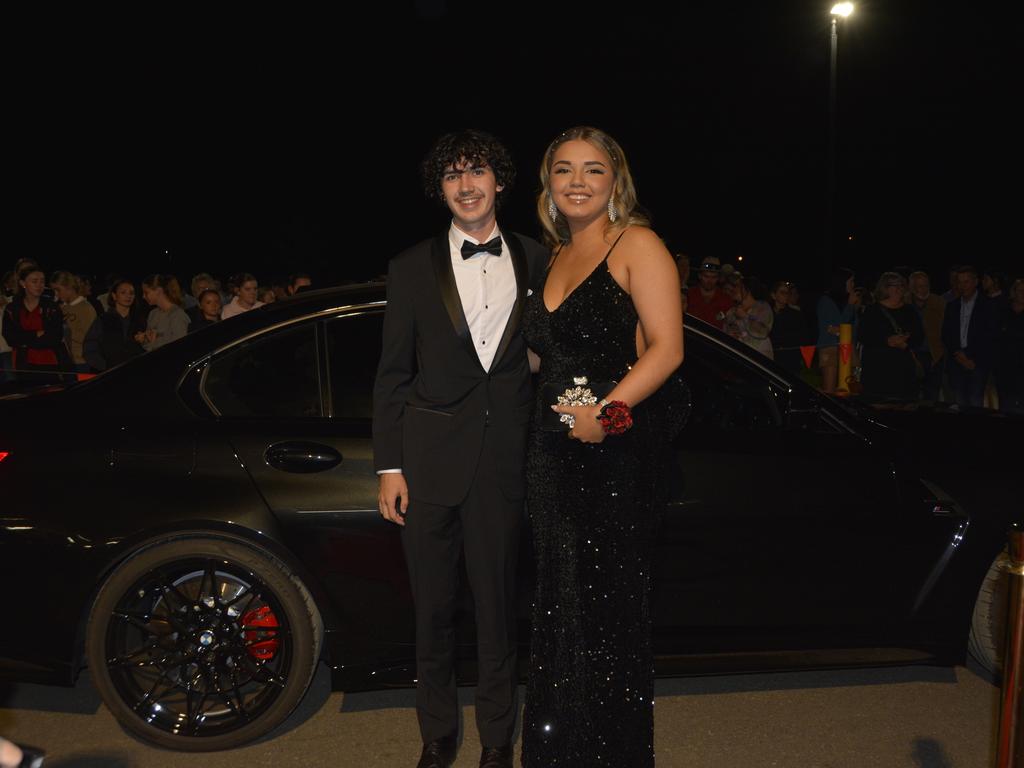 Lincoln Grubb and Martha Hiku at the Our Lady of the Southern Cross College Formal May 24th 2024