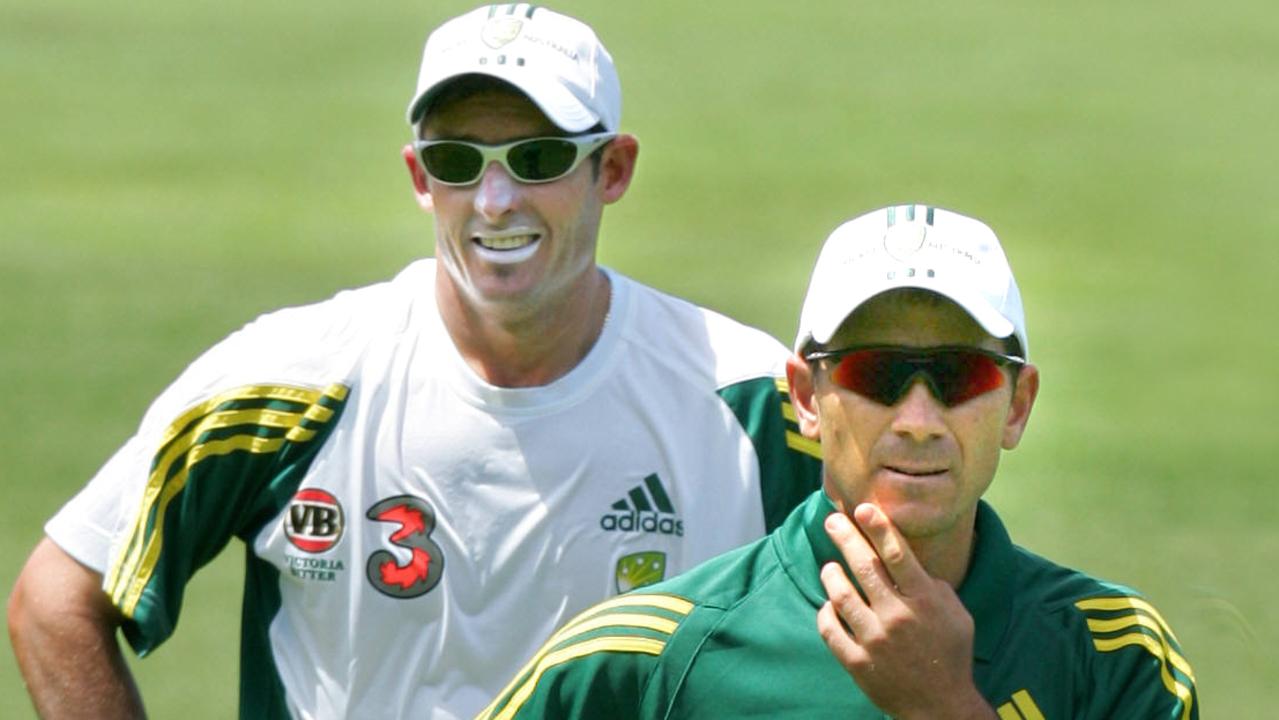 Michael Hussey and Justin Langer.