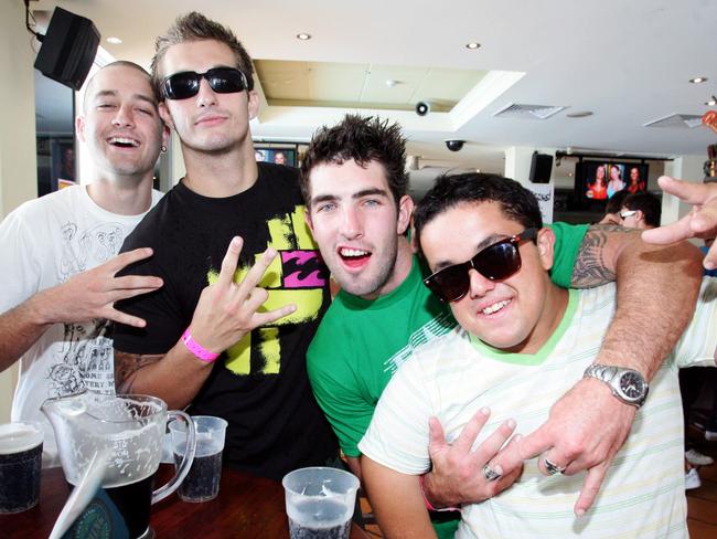 Horbro Collett, Bono Elgery, Rogers McGee and James Wilson at Billy’s Beach House.