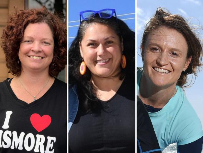 Four North Coast women have been named in the 2023 NSW Women of the Year Awards, from L: Elly Bird, Naomi Moran, Emma Bracken and Lucy Trease.