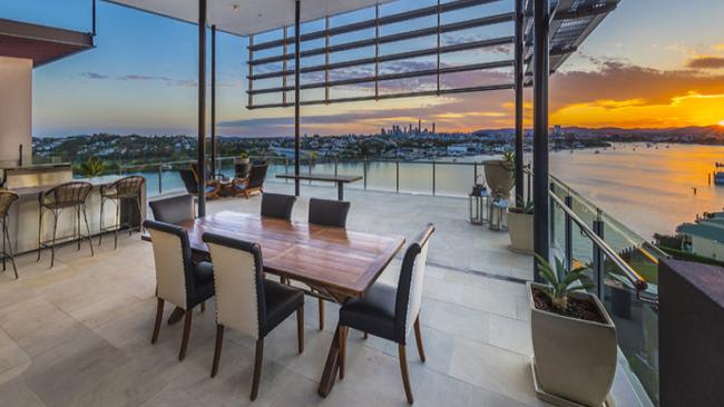 At the higher end of the Brisbane rental market is a four-bedroom penthouse at 35 Harbour Rd, Hamilton which is listed for $3350 per week. Picture: realestate.com.au.