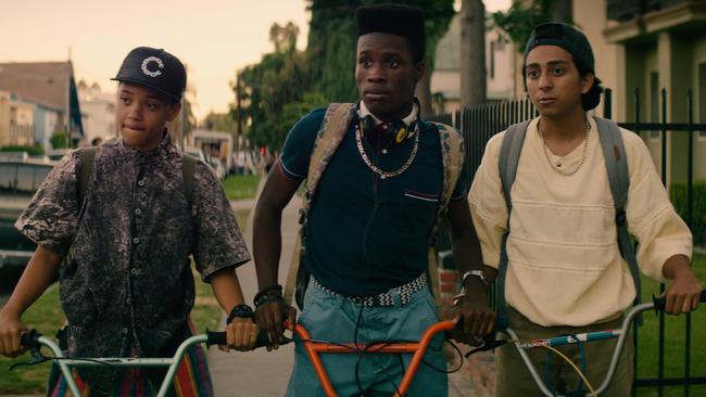 A real posse of friends ... another scene from the movie Dope. Picture: Sony Pictures.