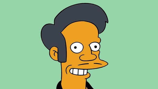 The Simpsons character Apu Nahasapeemapetilon will be axed from future episodes after a racism backlash. Picture: Fox via AP