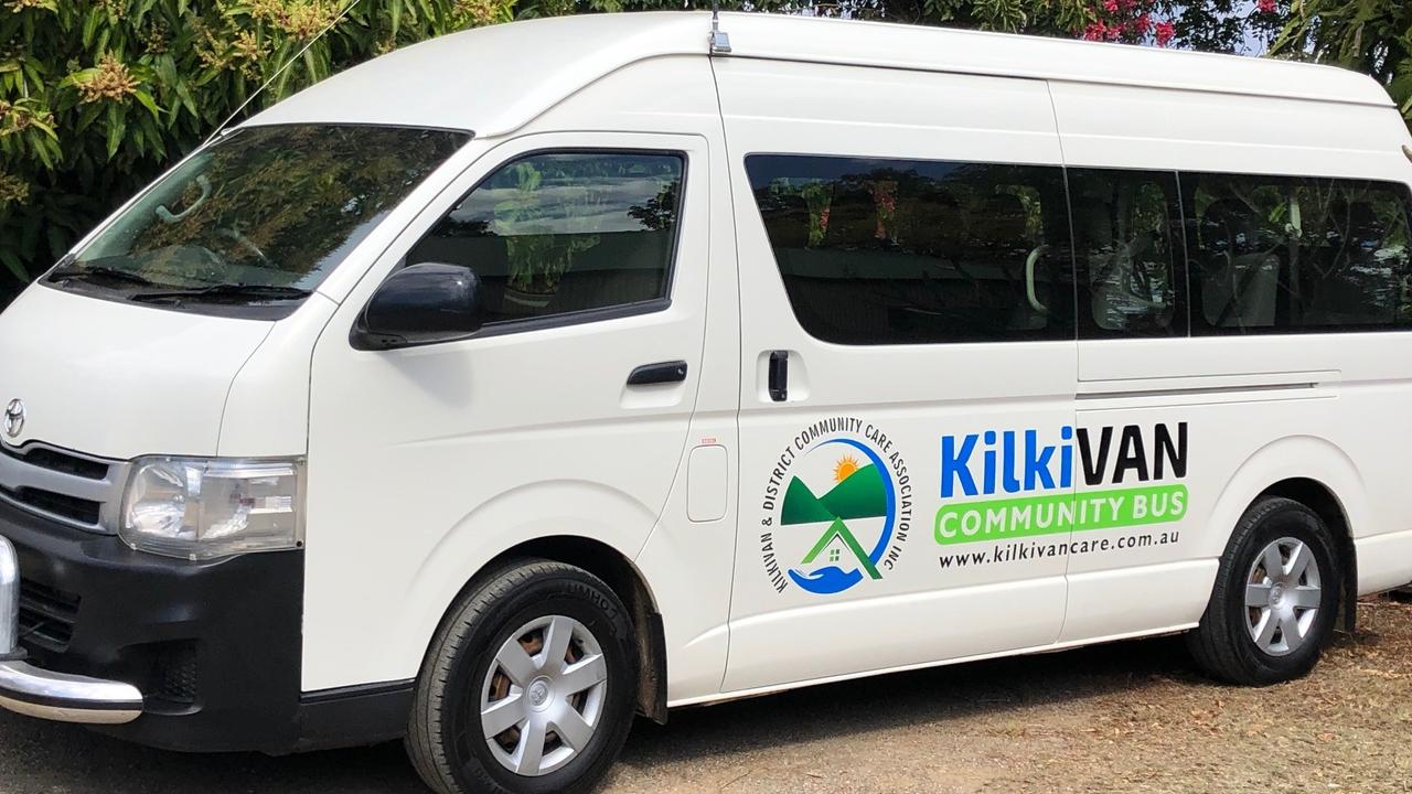 The KilkiVan (pictured) is a community bus responsible for taking residents to Goomeri, Murgon or Gympie for necessary appointments and outings. Photo: Rosie Fitzgerald.