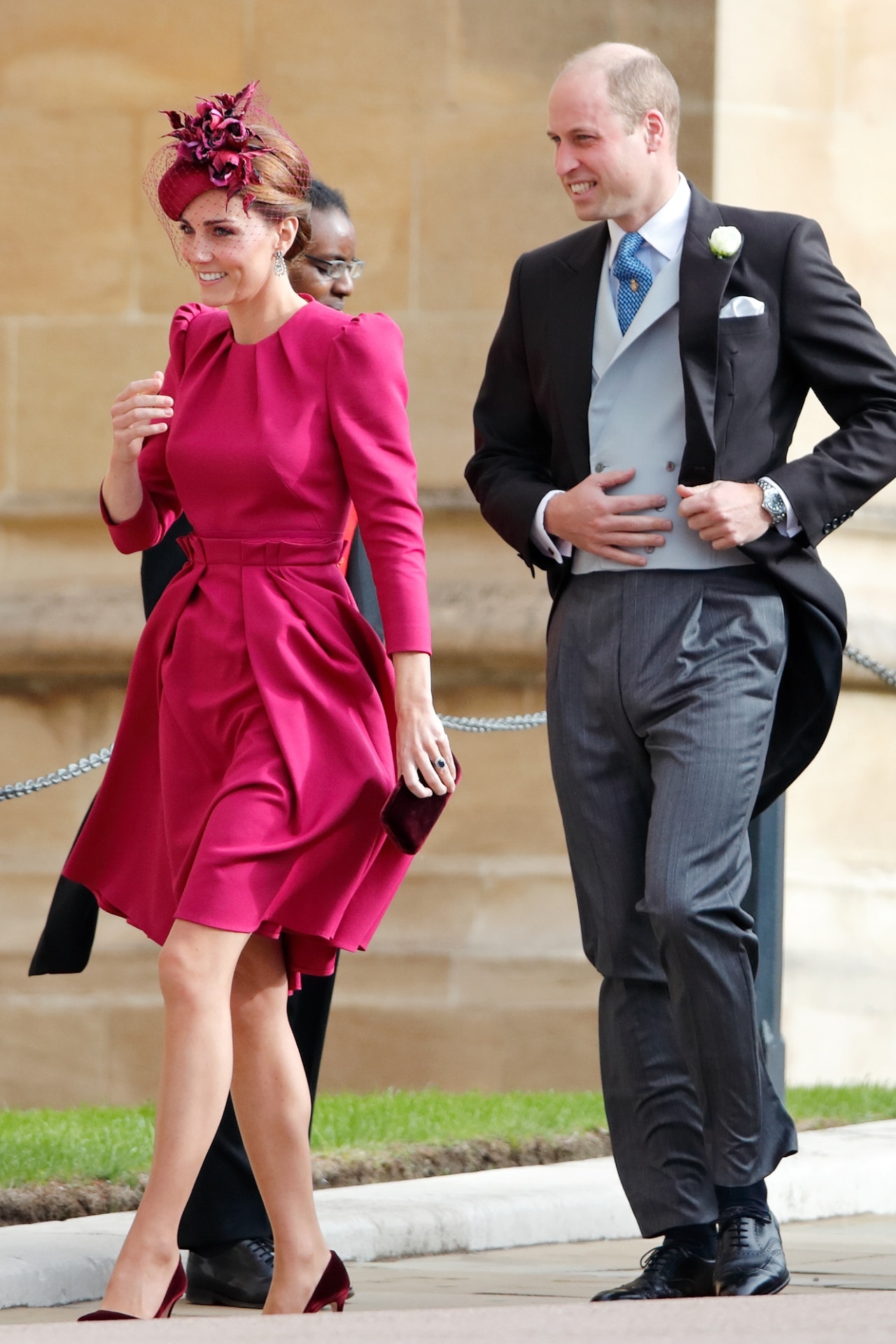 <p><em>Image credit: Getty Images</em></p><h2>2018</h2><p>Kate wears Alexander McQueen at the wedding of Princess Eugenie of York and Jack Brooksbank.</p>