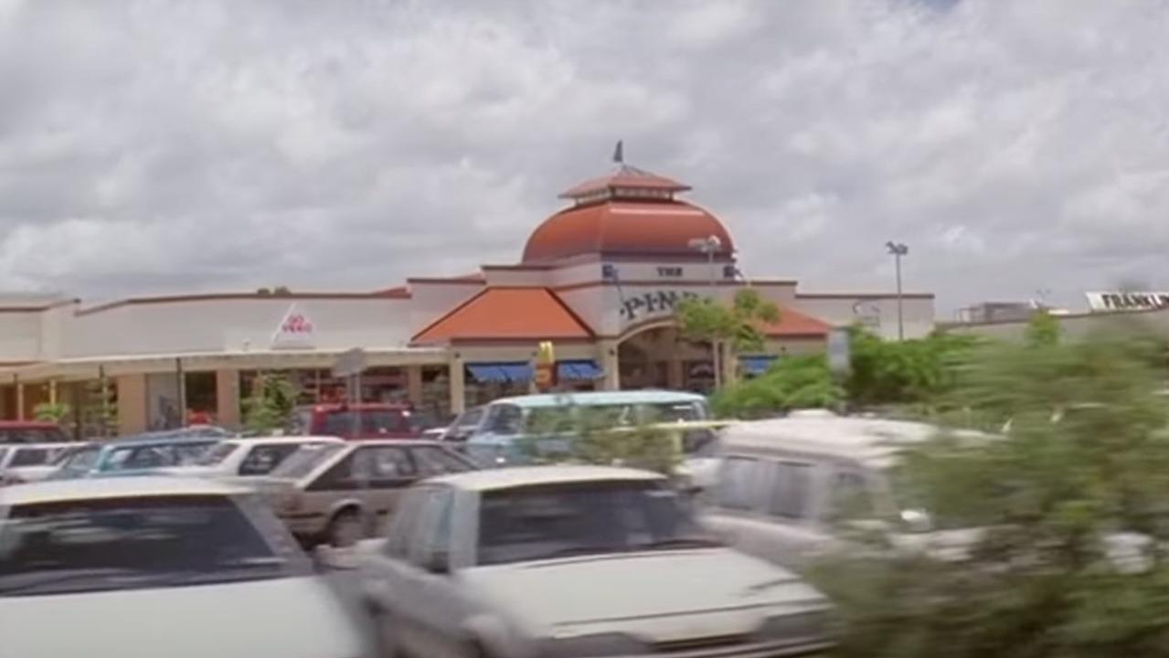 Pines Shopping Centre in Elanora can be briefly seen in the final sequence of Muriel's Wedding. Picture: Roadshow Entertainment