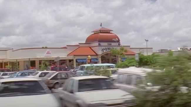 Pines Shopping Centre in Elanora can be briefly seen in the final sequence of Muriel's Wedding. Picture: Roadshow Entertainment