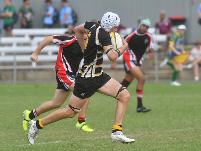 QLD Rugby Union State Championships (17-18 years boys) at the Townsville Sports Precinct. Saturday May 24. Wide Bay against Capricorn. Picture: Evan Morgan