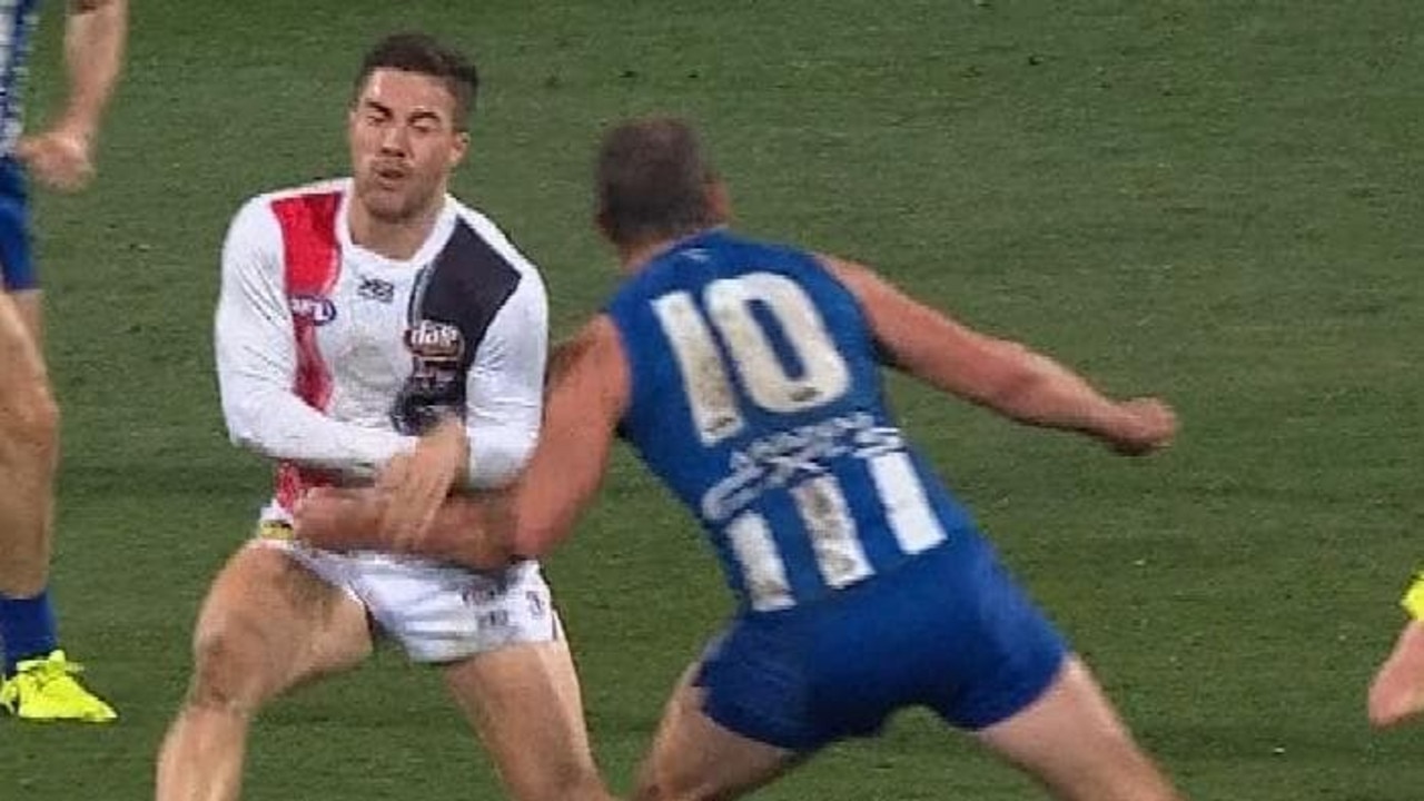 This was North Melbourne star Ben Cunnington's fourth striking sanction of the season.