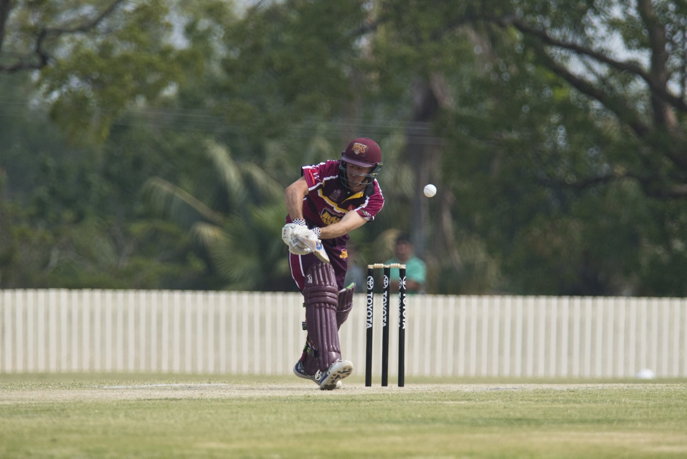 Nathan Reardon bats for Bulls Masters against Australian Country XI in Australian Country Cricket Championships exhibition match at Heritage Oval, Sunday, January 5, 2020. Picture: Kevin Farmer