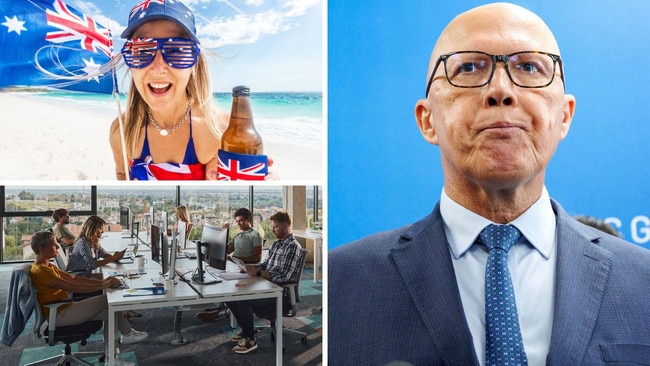 Corporations including Telstra, Commonwealth Bank and AustralianSuper allow staff to work Australia Day for another day off, at odds with Peter Dutton.