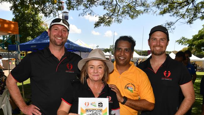 India Fest at Riverway. Michael Pugh, Margie Ryder, Nick Attom and Reuben Richardson. Picture: Evan Morgan