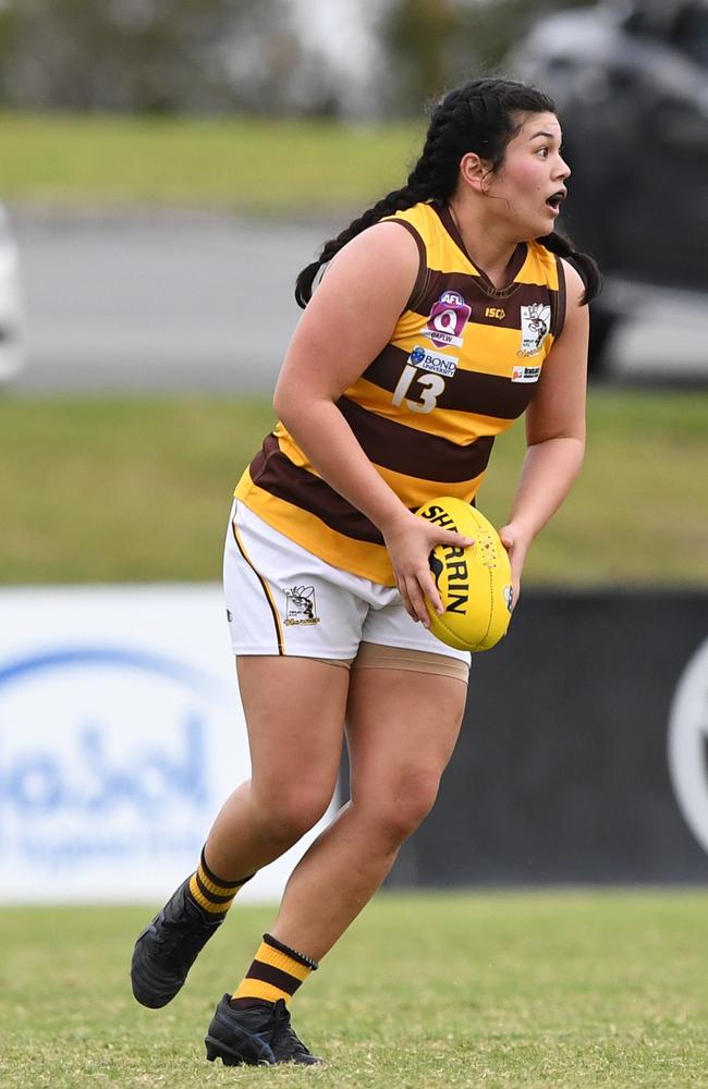 Aspley QAFLW player Lucy Thompson. Picture: Highflyer Images