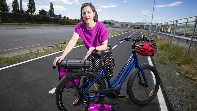 Alison Hetherington from the Bicycle Network. Picture: RICHARD JUPE