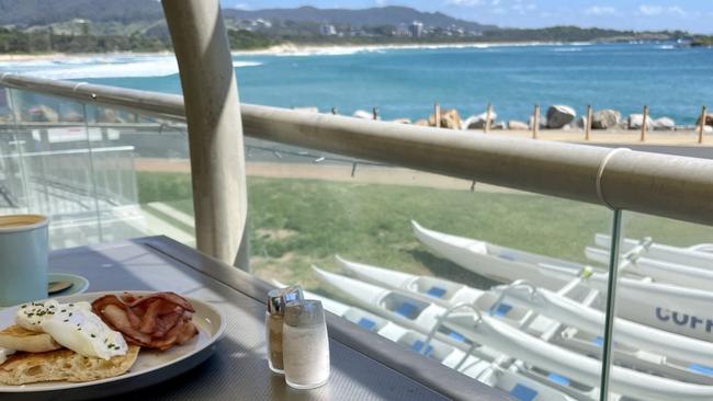 A meal at the yacht club with gobsmacking views. Picture: Rae Wilson