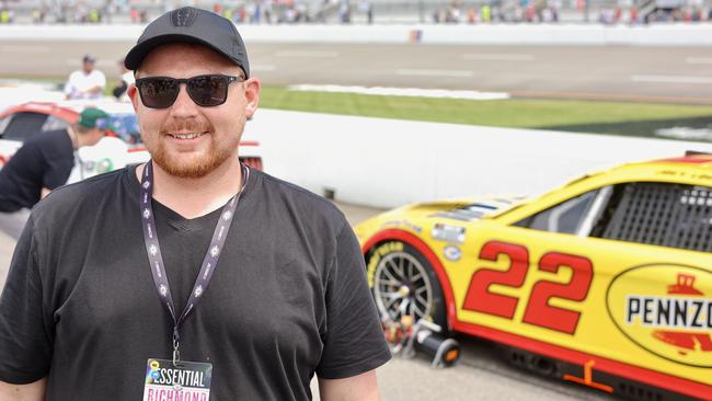 News Corp Australia reporter David McCowen at Richmond Raceway.