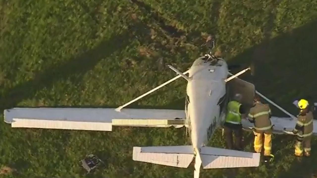 Light plane crashes at Essendon Airport Herald Sun