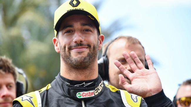 Daniel Ricciardo will wave goodbye to Renault at the end of the year, but has no regrets about his move to the team. Picture: AFP