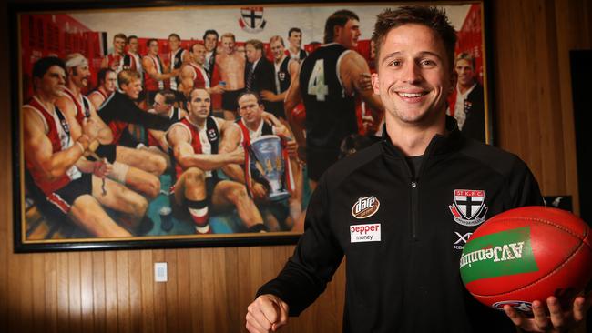 Jack Billings has re-signed with St Kilda. Picture: Michael Klein