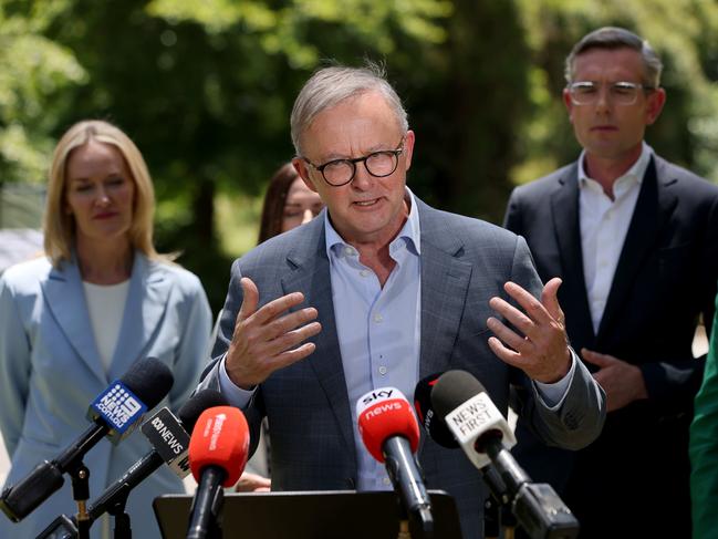 Prime Minister Anthony Albanese took part in a tense interview with 2GB host Ben Fordham on Wednesday. Picture: NCA NewsWire / Damian Shaw