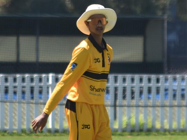 Neel Patel. Picture: Sean Teuma. AW Green Shield round one. UNSW vs Mosman at David Phillips Field, 17 December 2024