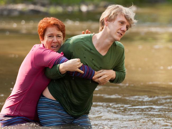 Aussie comedy ... Josh Thomas and Debra Lawrance in Please Like Me. Picture: ABC