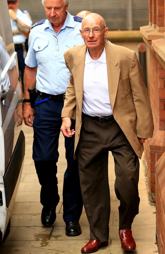 Roger Rogerson leaving King Street Supreme Court not wearing handcuffs. Picture: Adam Taylor