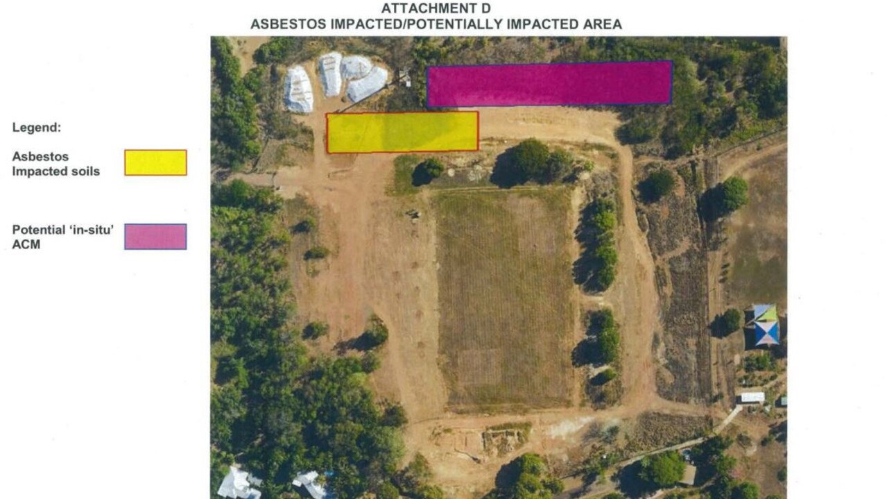 The NT Environment Protection Authority gave a pollution abatement notice to the Infrastructure Department for asbestos found near Ludmilla Primary School.