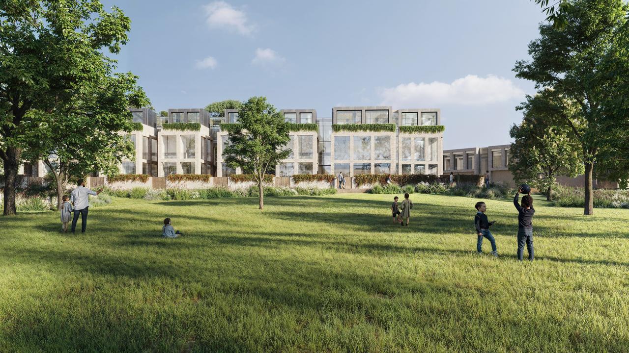 Aspen's plans to develop their Adelaide Caravan Park into a master planned community include 46 townhouses. Picture: Forum