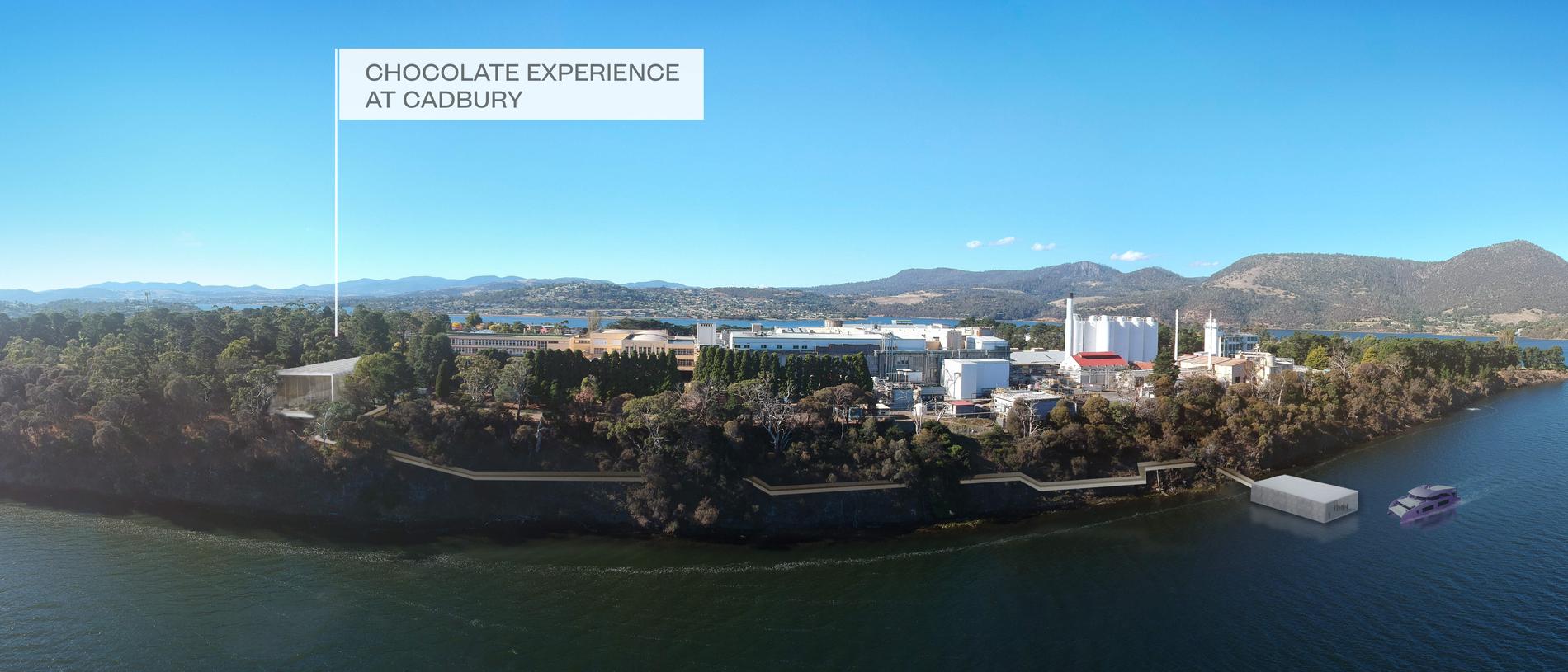 Plans for a new chocolate tourism experience near the Cadbury chocolate factory in Hobart Tasmania. The proponent is tourism industry leader Simon Currant. Pictures: Cumulus Studio