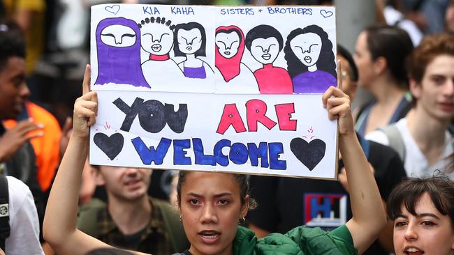 Protesters are calling for the resignation of Senator Anning, following the statement he issued within hours of the terror attacks. Picture: Scott Barbour/Getty