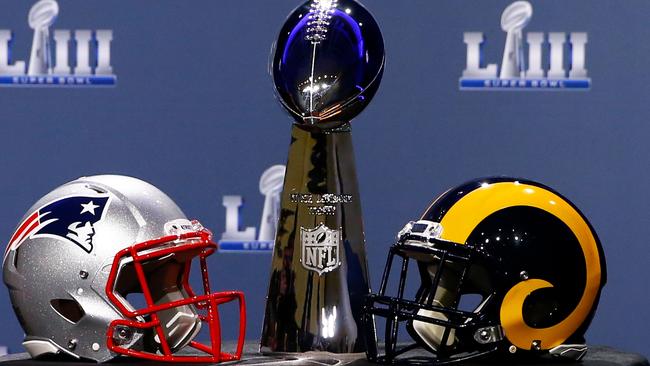 The New England Patriots and the Los Angeles Rams clash in Super Bowl LIII for the Lombardi Trophy. Picture: Getty Images