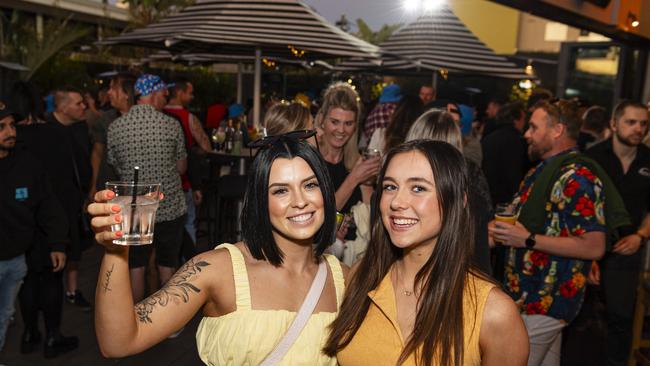 Morgie Sharkey (left) and Ella Brocherie at Brewoomba hosted by Fitzy's, Saturday, August 17, 2024. Picture: Kevin Farmer