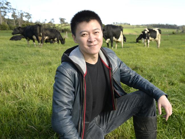 Chinese listed company DFP Australia has bought two farms, one at Poowong and one at Athlone. General manager Roy Wang at the Poowong Farm.