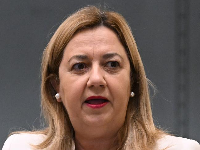 BRISBANE, AUSTRALIA - NewsWire Photos - NOVEMBER 16, 2023. Queensland Premier Annastacia Palaszczuk speaks during Question Time at Parliament House in Brisbane. Picture: Dan Peled / NCA NewsWire