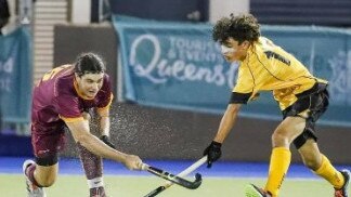 Mackays Patrick Sheedy (Left) will compete in his sixth national championships' as part of the Queensland state Hockey team during the under 18's indoor championships next year.