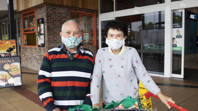 John and Julianne Hosking-Potts after shopping at Toombul Shopping Centre. Pic: Attila Csaszar