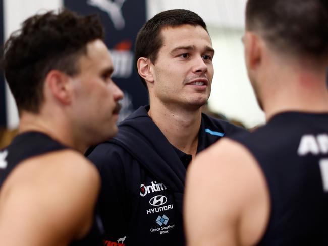 Jack Silvagni was forced to watch last year. Picture: Michael Willson/AFL Photos