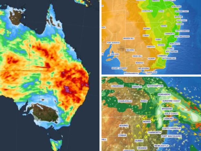 Stormy and wet weather is set to spread across eastern Australia. Picture: Sky News Weather / Weatherzone